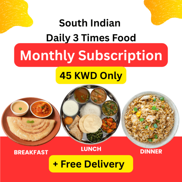 Breakfast, Lunch & Dinner - Monthly Subscription